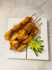 Grilled Skewers (4) with Satay Sauce Japanese Style (Yakitori) Chicken (日式沙爹鸡串（4）)